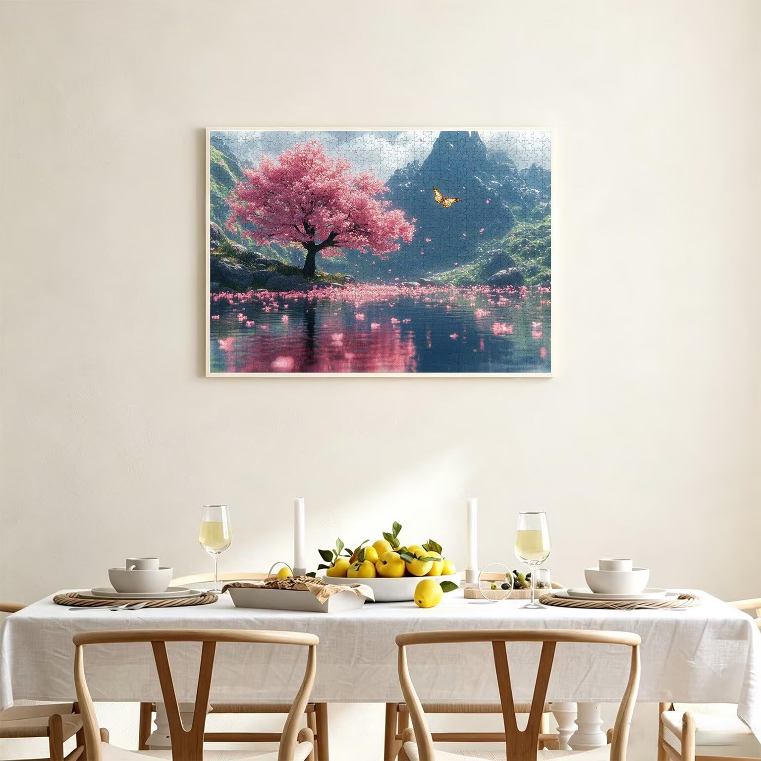 Puzzle 6000 sztuk 179 x 105 cm Puzzle Dorośli wiśnia w kwiatach górskich, n