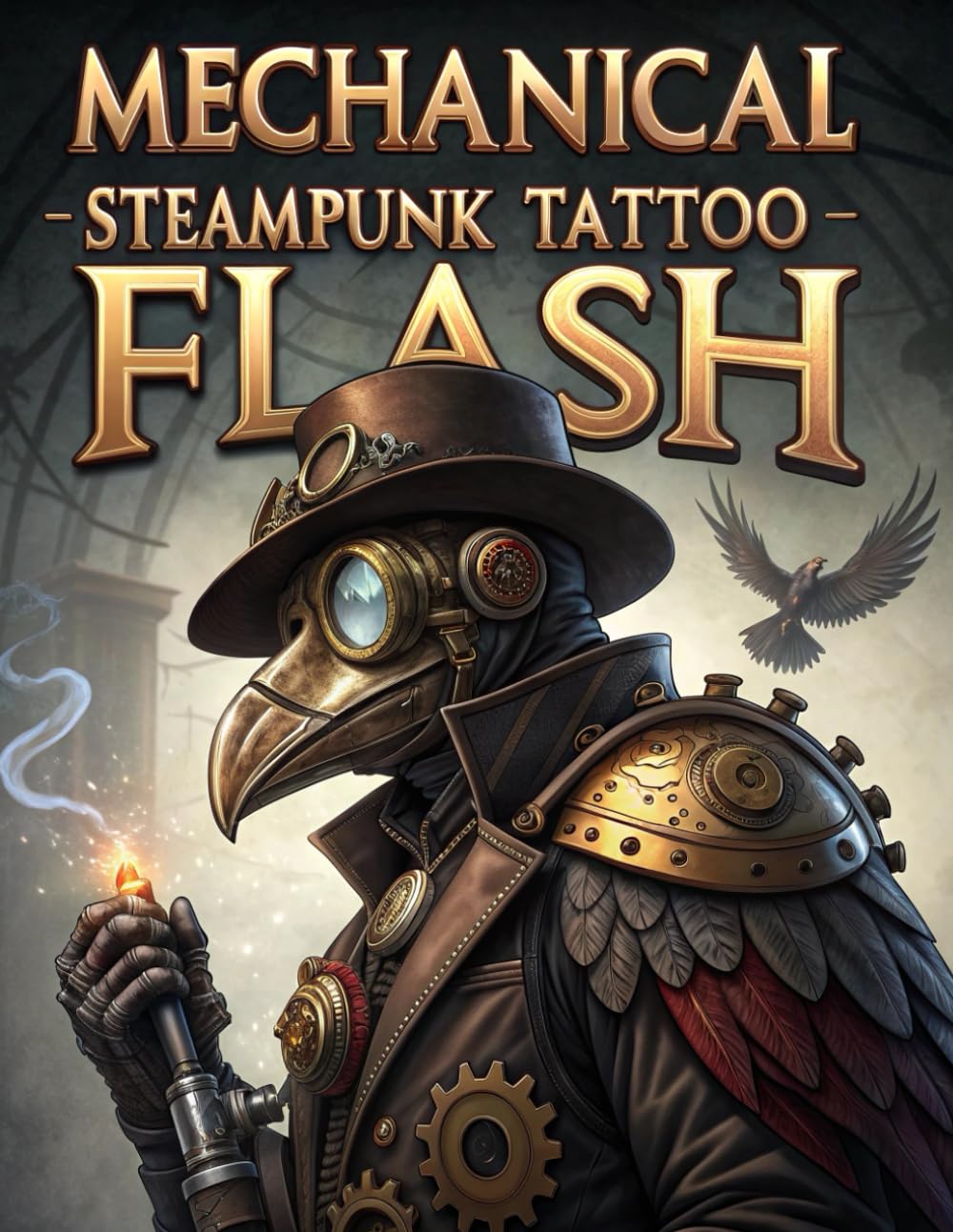 Mechanical Steampunk Tattoo Flash: 100 Unique Industrial and Victorian Designs for Tattoo Artists and Enthusiasts (Tattoo Design Collection)