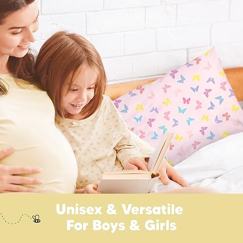 Miniatura 18 de KeaBabies Funda de almohada para niños pequeños de 13 x 18 pulgadas, funda de almohada de algodón orgánico para niños, niñas, funda de algodón suave