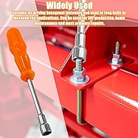Vista 6 de Biaungdo 10mm Socket Wrench Screwdriver, High-Carbon Steel Hexagon Nut Driver Non-Magnetic Tip Hex Nut Screwdriver Hand Tool