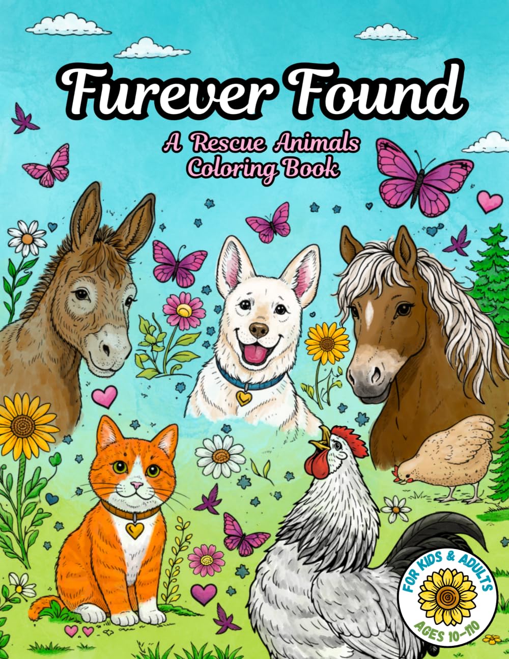 Furever Found: A Rescue Animals Coloring Book