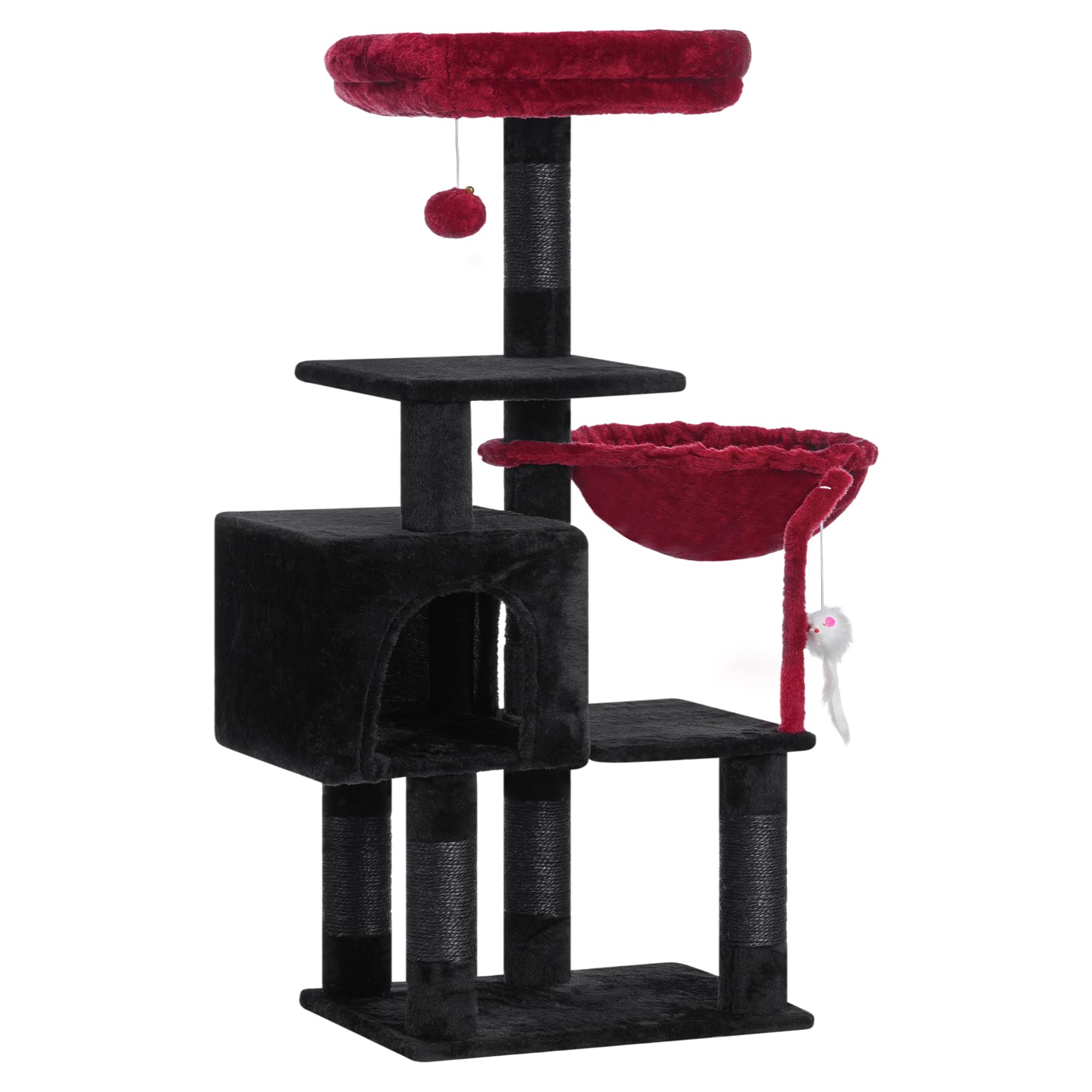✴︎Catmobileページ✴︎ Amazon.com : Heybly Cat Tree with Toy, Cat Tower Condo for