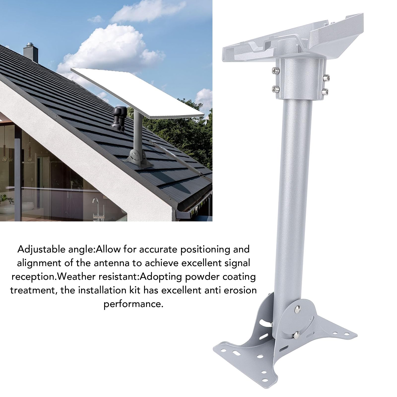 Gen 3 Kit de Support de Toit Lourd pour L'antenne en Liaison étoilée, Conception Réglable, Installation Facile avec Tout Matériel et Instructions, Matériau en Acier en Alliage
