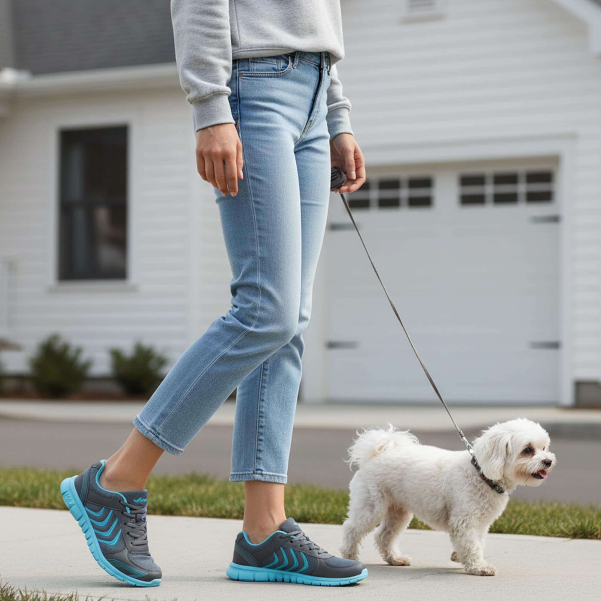 DUOYANGJIASHA Sneakers for Women Running Shoes: Slip On Casual Walking Shoes Non Slip Comfortable Fashion Tennis Shoes Mesh Lightweight Sneaker for Work