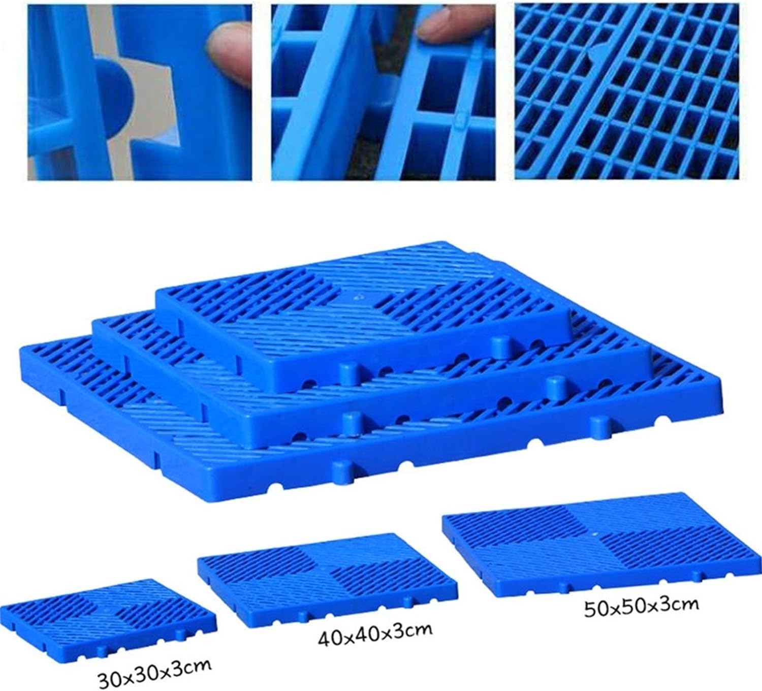 Pallet In Plastica Con Ventilazione A Griglia Impermeabile | For il garage del supermercato nel seminterrato(30x30x3cm)
