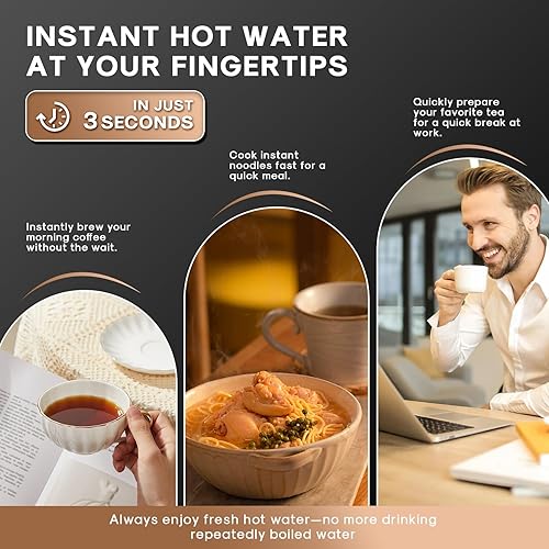 Miniatura 5 de ICEPURE Sistema de filtración de agua de ósmosis inversa para encimera Certificado NSFANSI 58, filtro compuesto de 4 etapas, 3 1 puro para drenar,