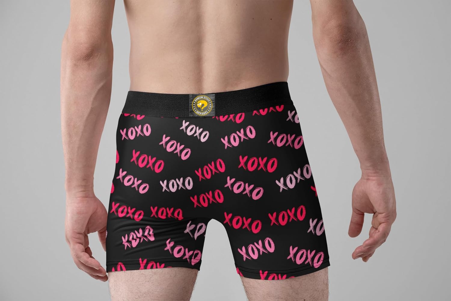 Mens Lipstick Kisses All Over Boxer Briefs Valentines Day Underwear - Image 6