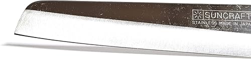 Miniatura 5 de Seki Japan - Cuchillo profesional para frutas, cuchillo pelador pequeño, rectangular, hoja de acero inoxidable de 3.7 pulgadas con mango de madera y