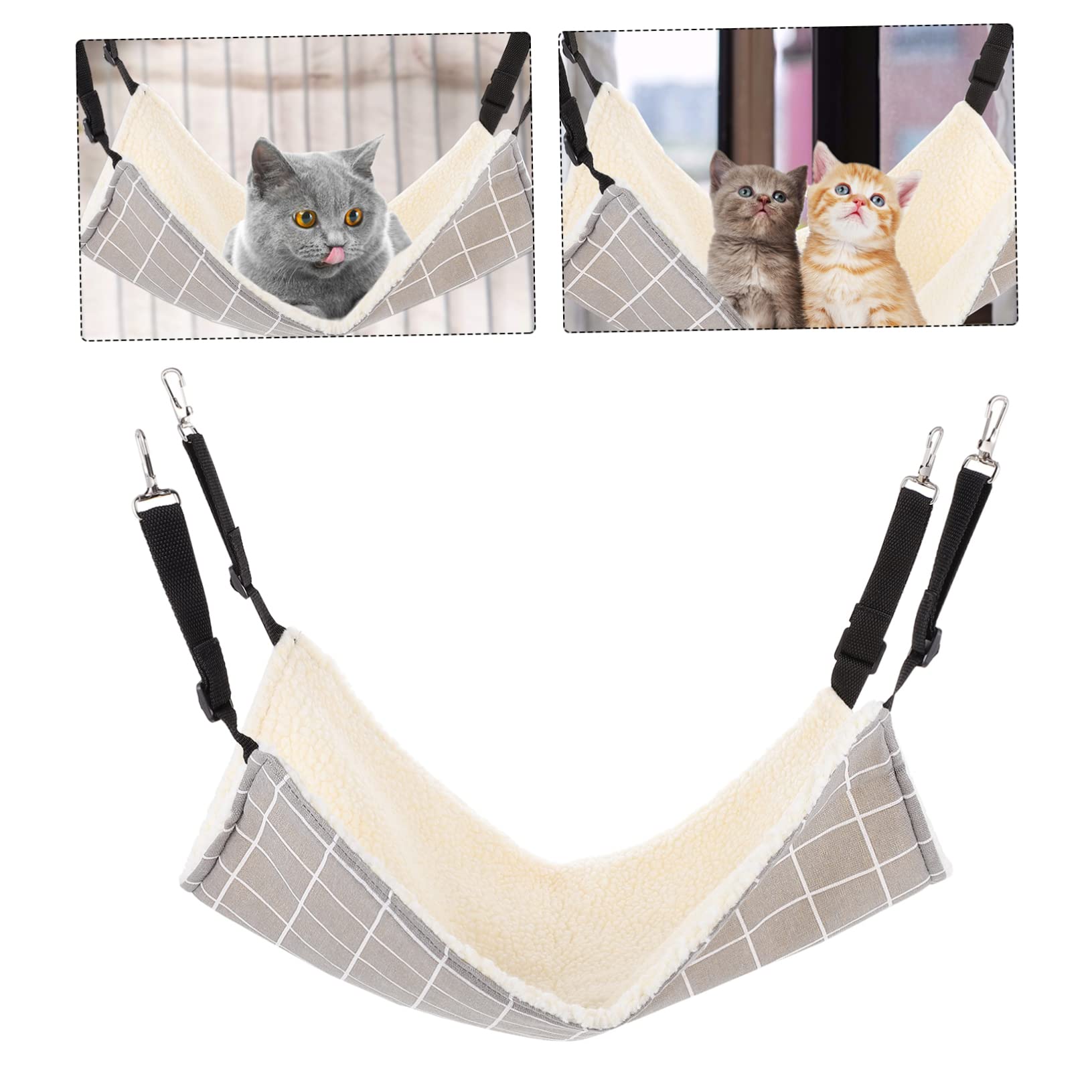 Ipetboom Cuccia Calda per Gatti da 3 Pezzi Amaca Sospesa Vivaci da Riporre E Riporre