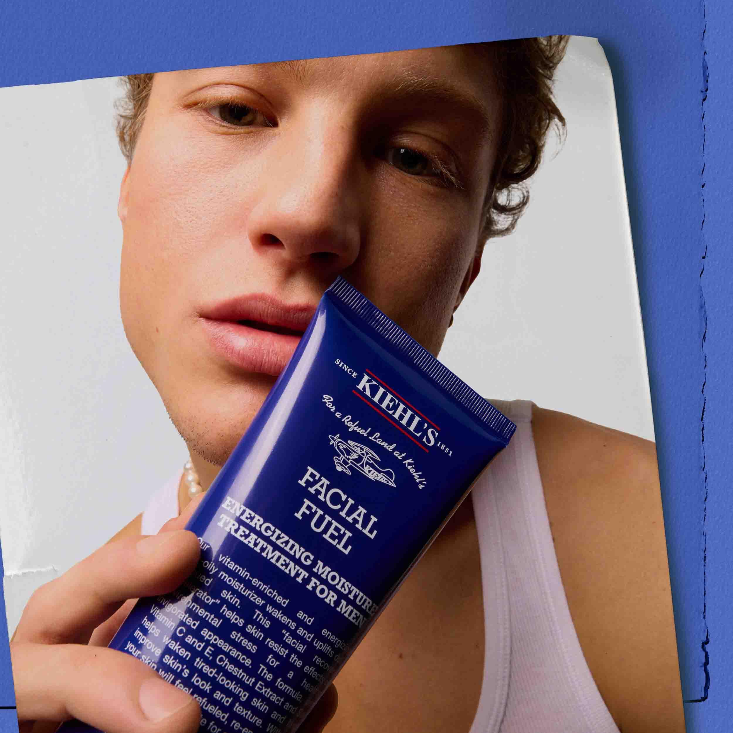 KIEHL'S Facial Fuel Moisturizer, Energie spendende Feuchtigkeitscreme mit Vitamin C & E und Kastanien-Extrakt für anspruchsvolle Männer-Haut, Gesichtscreme, nicht fettend