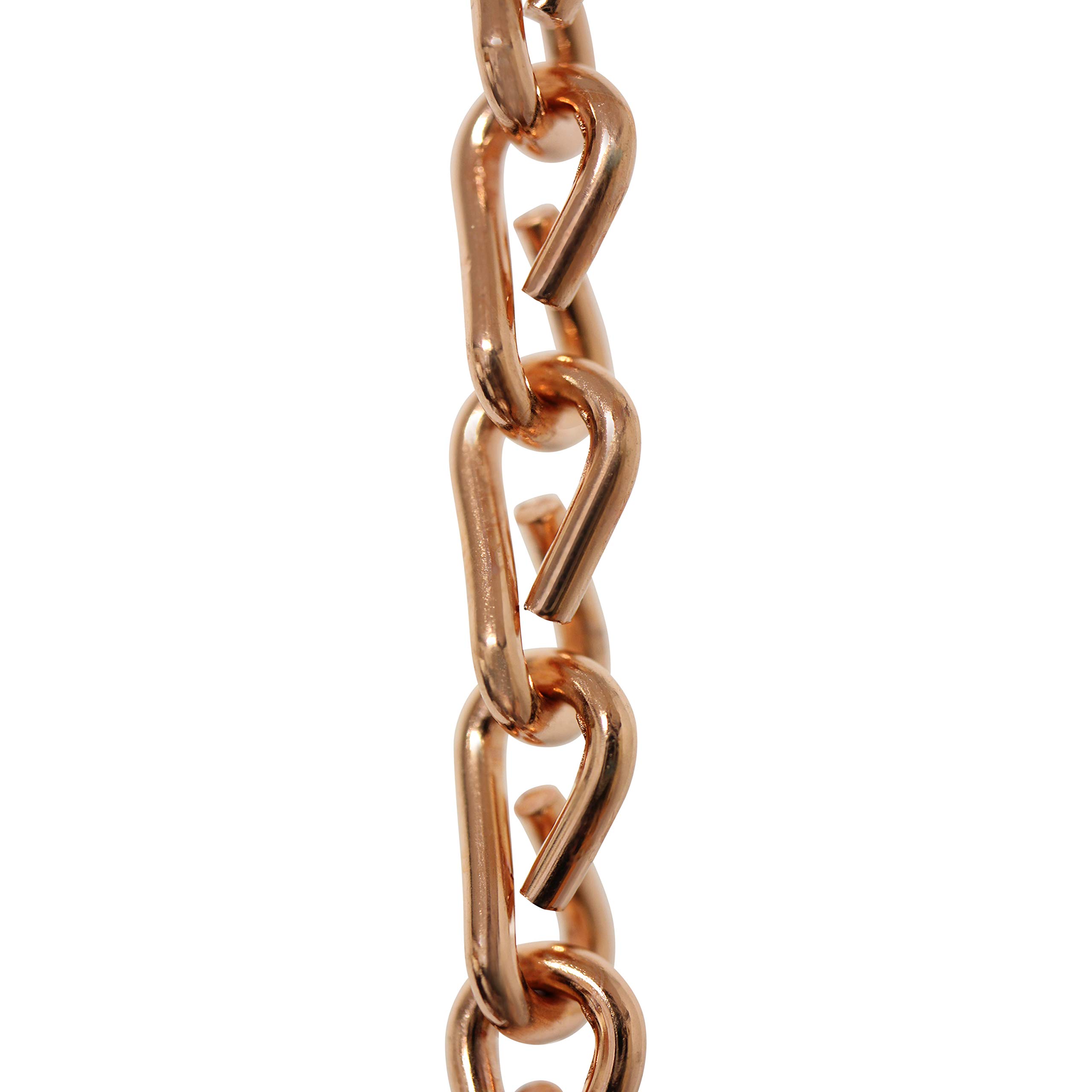 RCH Hardware CH-S51-16-CO-3 Steel Basket Chain, Copper (3 Feet)