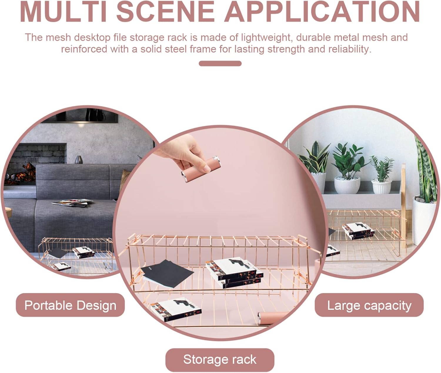 1Set Multi Layer Storage Rack for Desktop Organization Office File Holder Practical Magazine Bracket for Home Office Use Keeps Neat and Accessible