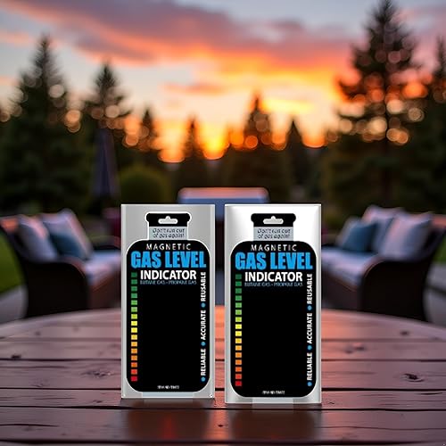 Miniatura 5 de Paquete de 2 prácticos indicadores de nivel de tanque de gas combustible y butano de propano GLP, calibre magnético, conectores y mangueras para