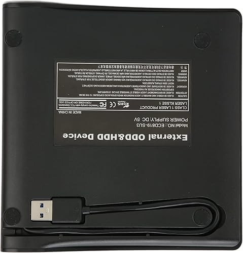 Miniatura 6 de Caja de unidad de DVD externa, caja de unidad óptica móvil externa emergente para USB2.0 o 3.0 para computadoras de escritorio y portátiles,
