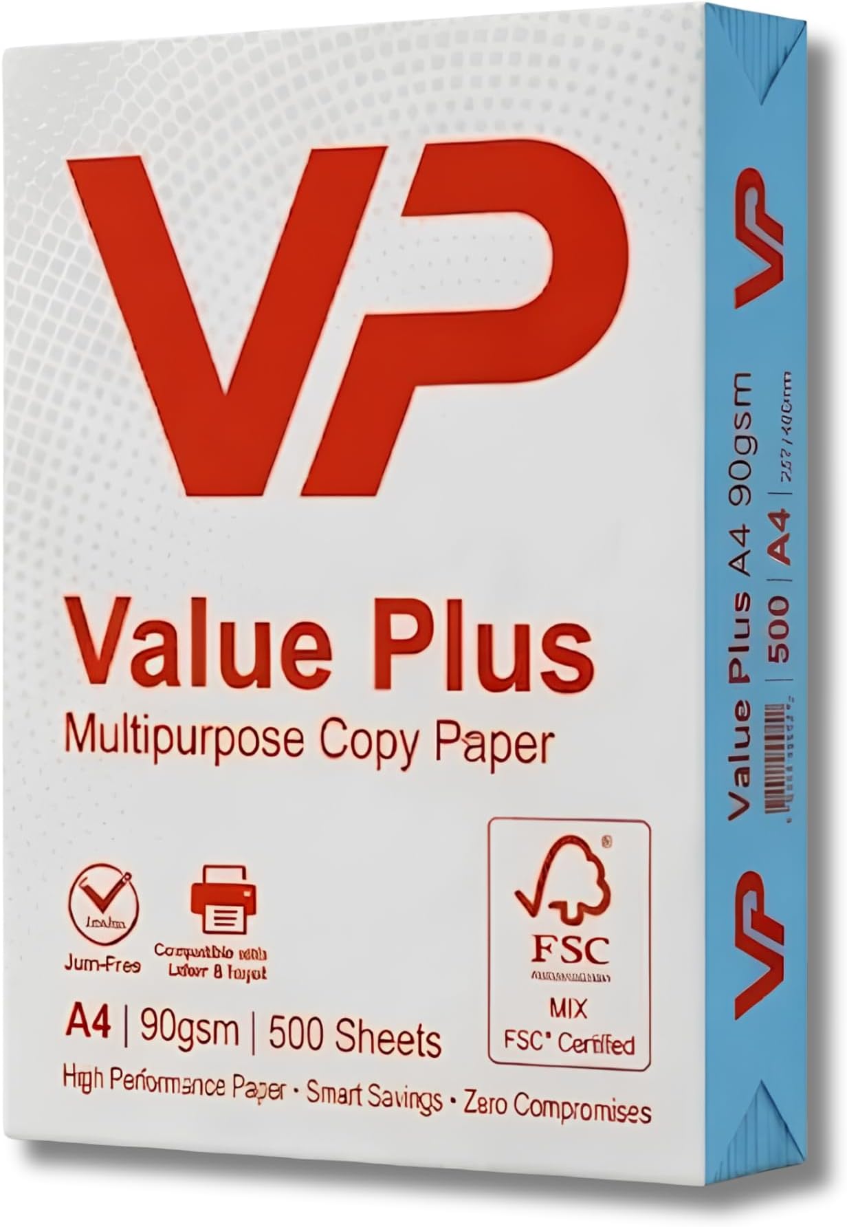 A4 Multipurpose Copy Paper 90gsm โ 500 Sheets (1 Ream) for Printing & Copier Use, for A4 Printer Paper for Home & Office, High Quaity Printing Paper, Compatible with Laser, Copy, Inkjet.