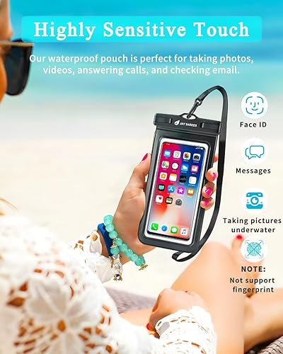 Miniatura 4 de Bolsa universal impermeable para teléfono, paquete de 3, IPX8, protector de agua para teléfono, funda compatible con iPhone 14, 13, 12 Pro Max,