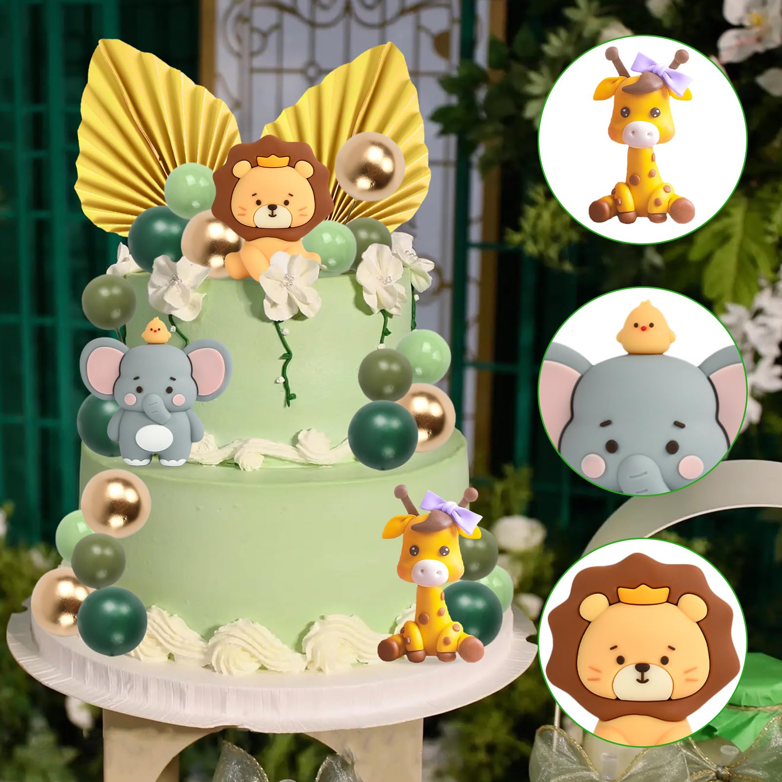 Taart decoratie Jungle versiering