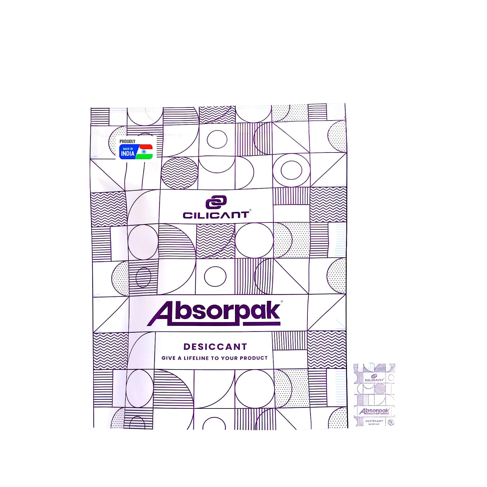 CILICAnT Absorpak Desiccant 5GM 200 Pouches - Silica gel Desiccant I Moisture Absorber Sachet for Home, Cars, Electronic items, Wardrobe & Shoe Racks Adsorbent, White | Prevents Mould & Fungus