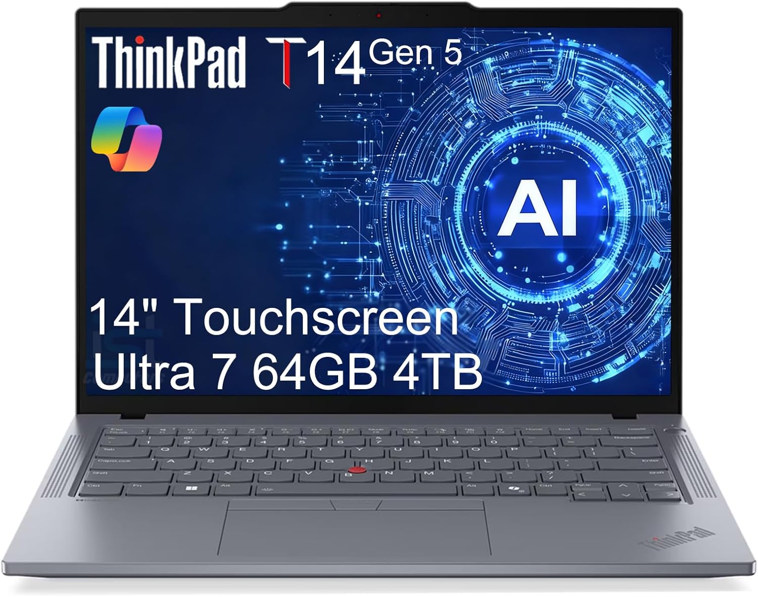 Lenovo ThinkPad T14 Gen 5 Business AI PC Laptop (14″ FHD+ Touchscreen, Intel 12-Core Ultra 7 155U (> i7-1355U), 64GB DDR5, 4TB SSD), 5MP IR Webcam, 2x Thunderbolt 4, Fingerprint, Backlit, Win 11 Pro Lenovo ThinkPad T14 Gen 5 Business AI PC Laptop (14″ FHD+ Touchscreen, Intel 12-Core Ultra 7 155U (> i7-1355U), 64GB DDR5, 4TB SSD), 5MP IR Webcam, 2x Thunderbolt 4, Fingerprint, Backlit, Win 11 Pro