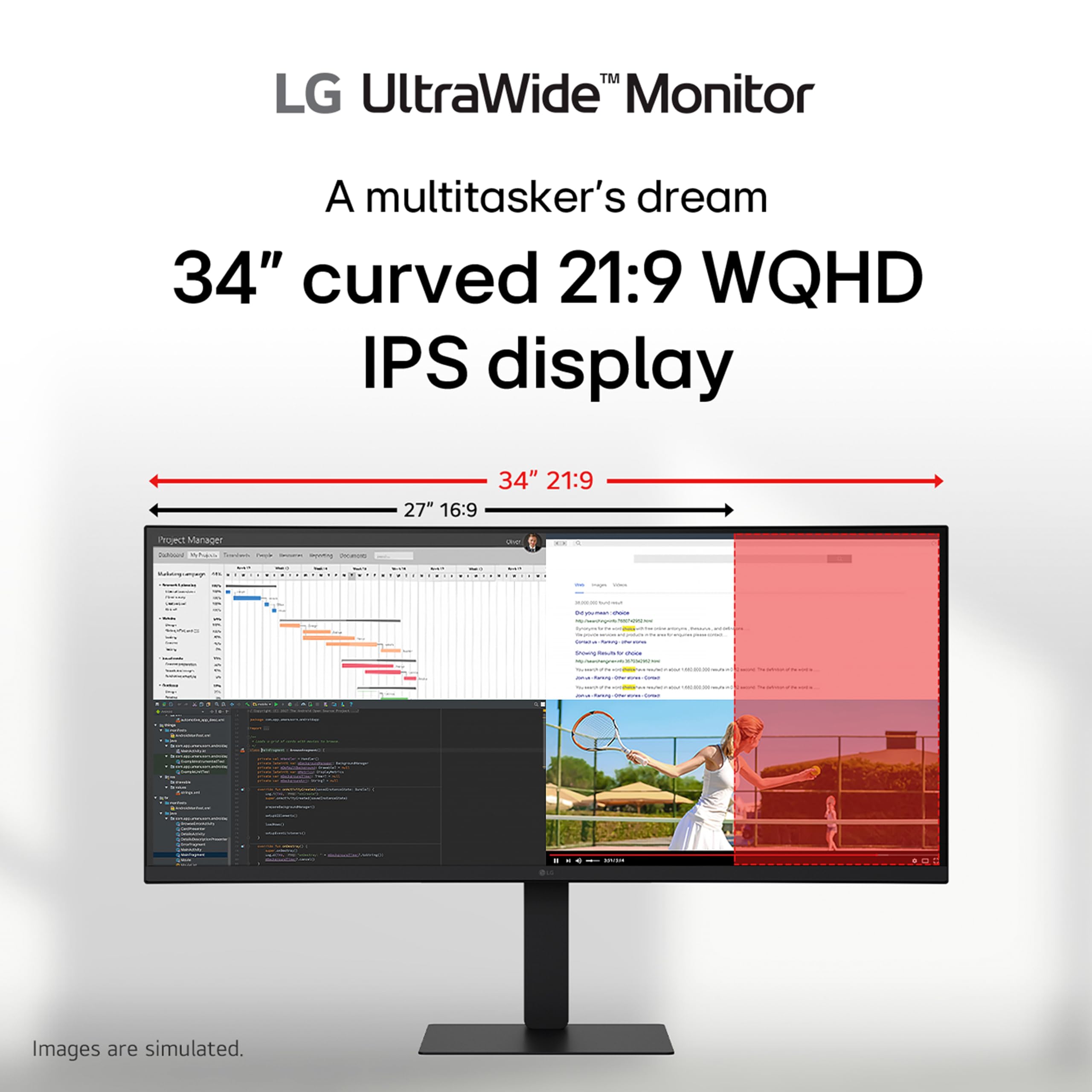 Amazon.com: LG 34U650A-B 34-inch UltraWide WQHD (3440 x 1440) IPS