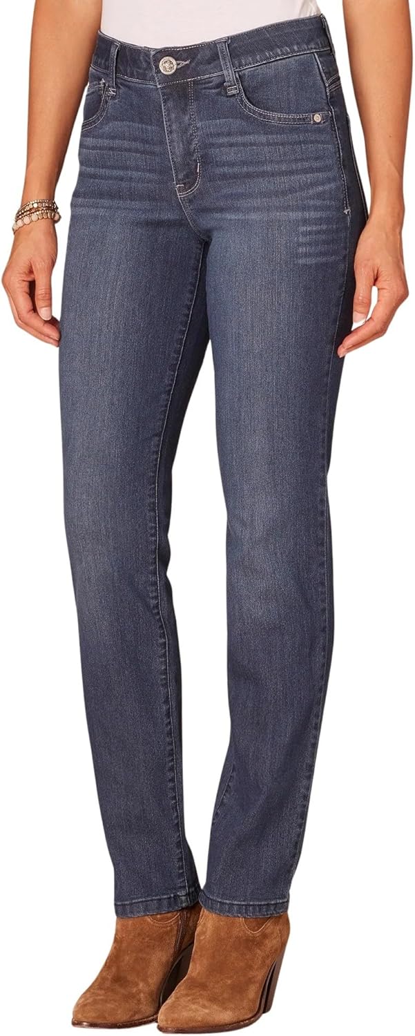 Democracy Womens Women's Petite Ab Solution Vintage Skinny - Image 2