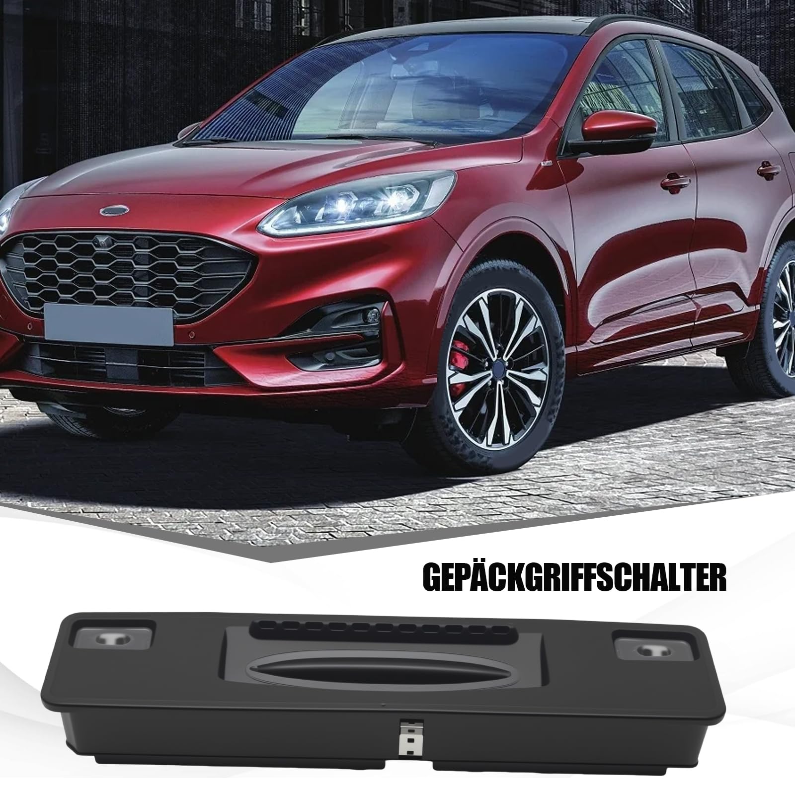 Hoypeyfiy Poignée de coffre F1EB-19B514-AE - Remplacement pour Ford Focus 2015-2018 - Remplace F1EB19B514AE