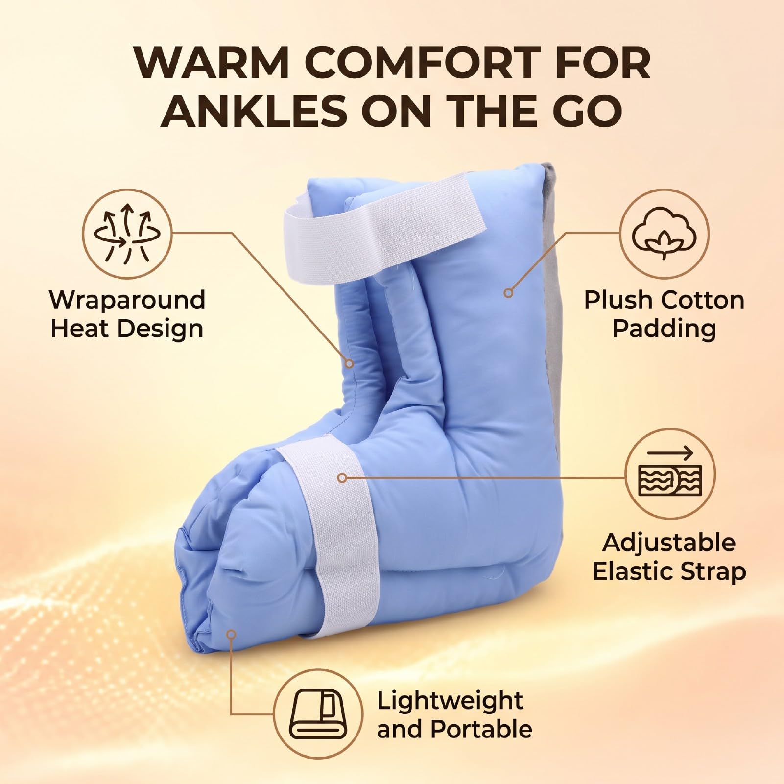 AMONIDA Protector de Talón Portátil con Ajuste Ajustable