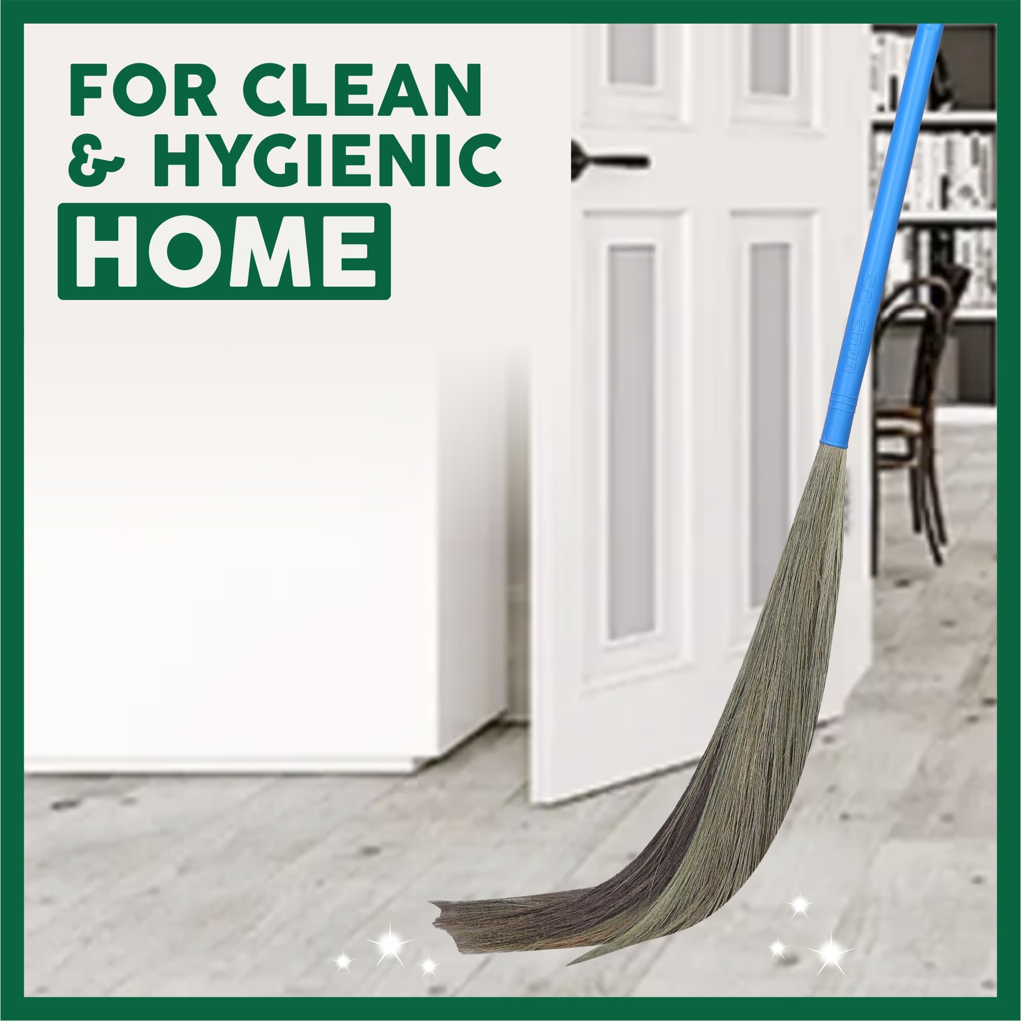 HIC Premium Grass Broom - Eco-Friendly Cleaning -5