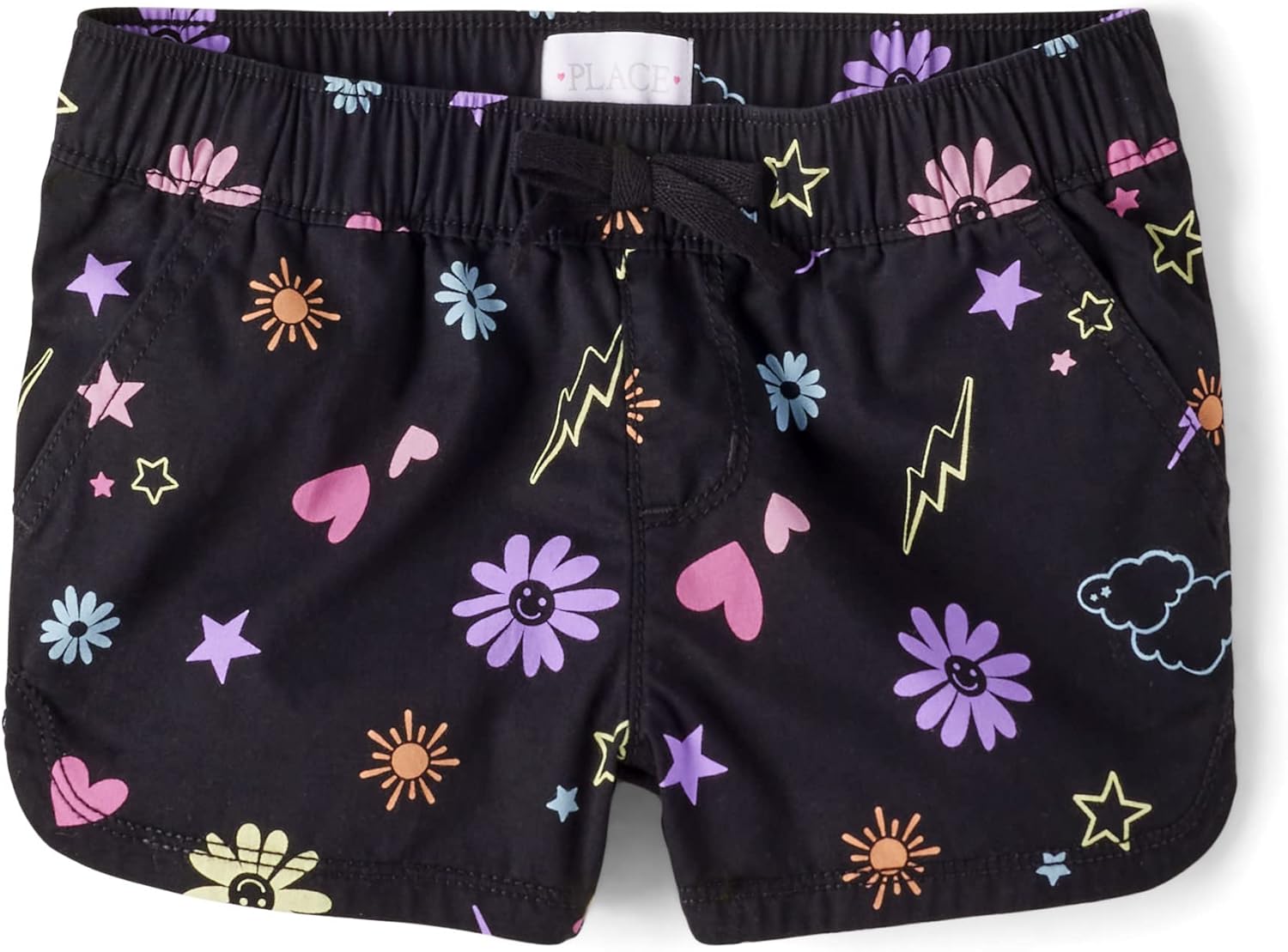 The Children's Place Girls' Twill Pull on Shorts