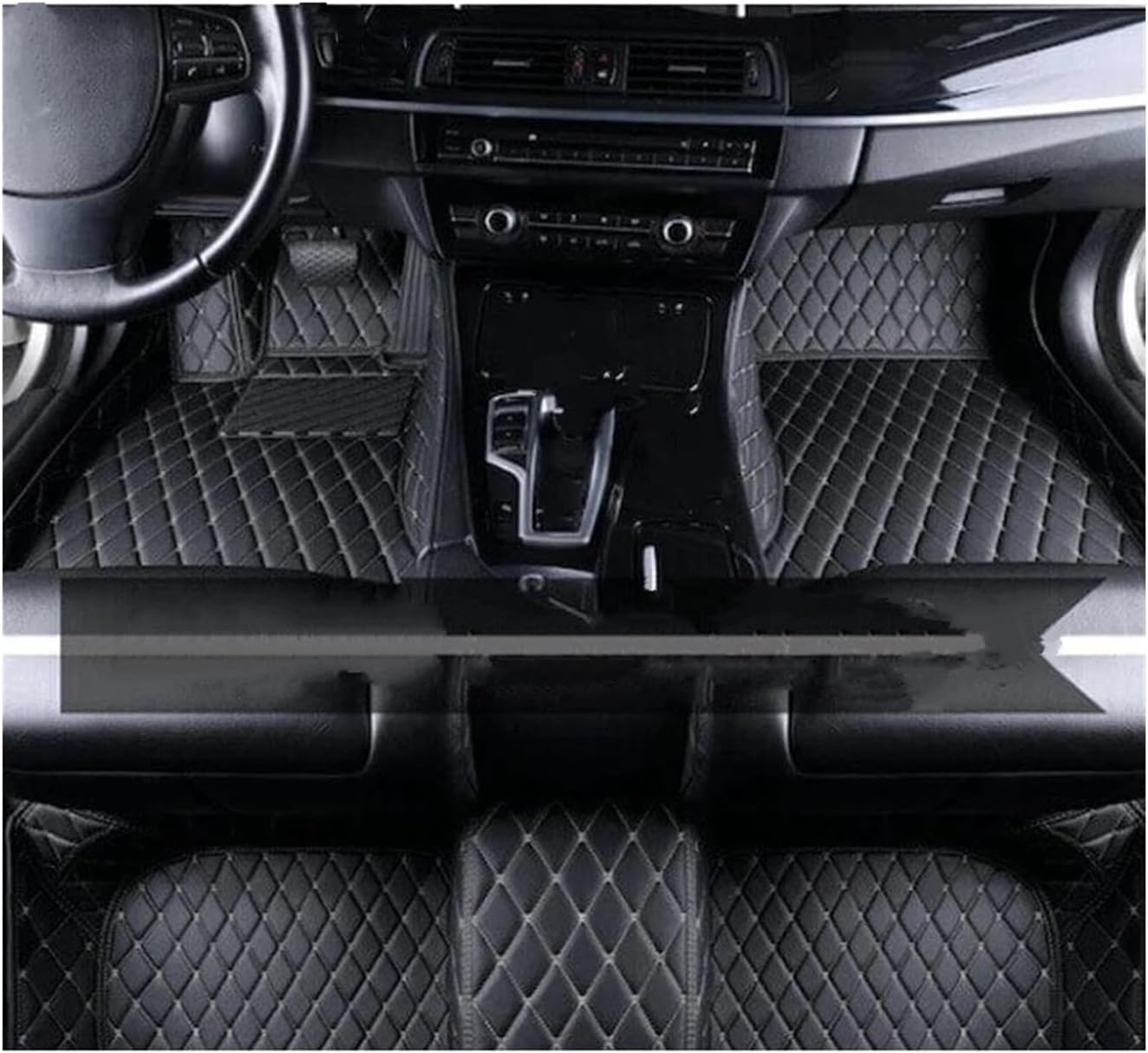 For Ford For Puma For ST-Line V For Crossover 2020 2021 2022 Car Mats Floor Waterproof Car Floor Mats(Black and Beige,RHD)