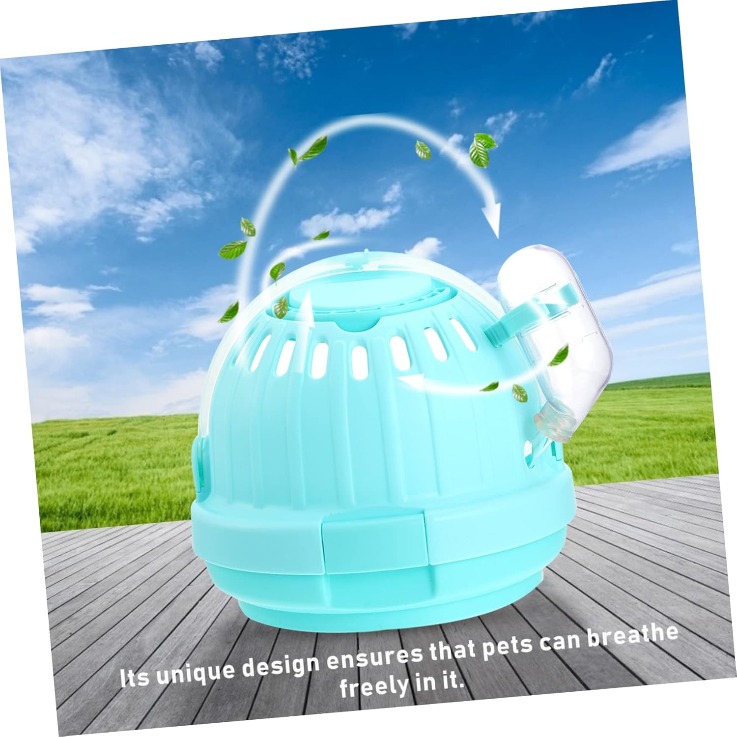 2pcs Portable Hamster Carrier Water Bottle Travel Pet Cage for Small Animals Breathable Design for Outdoor Adventures Camping and Sightseeing