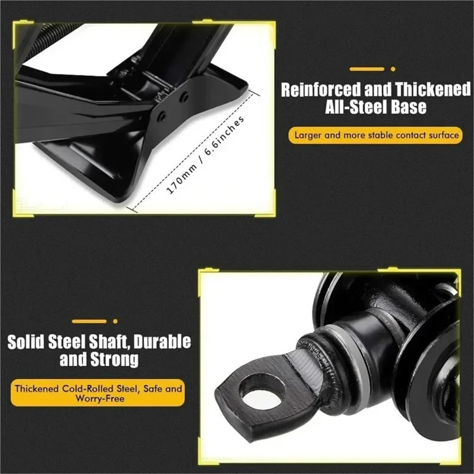 Cric A Forbice Per Auto Strumento speciale Cric for auto 08T 1T 2T Portatile Risparmio di manodopera a manovella a forbice Riparazione Sostituzione pneumatici for SUV(0.8T Set)