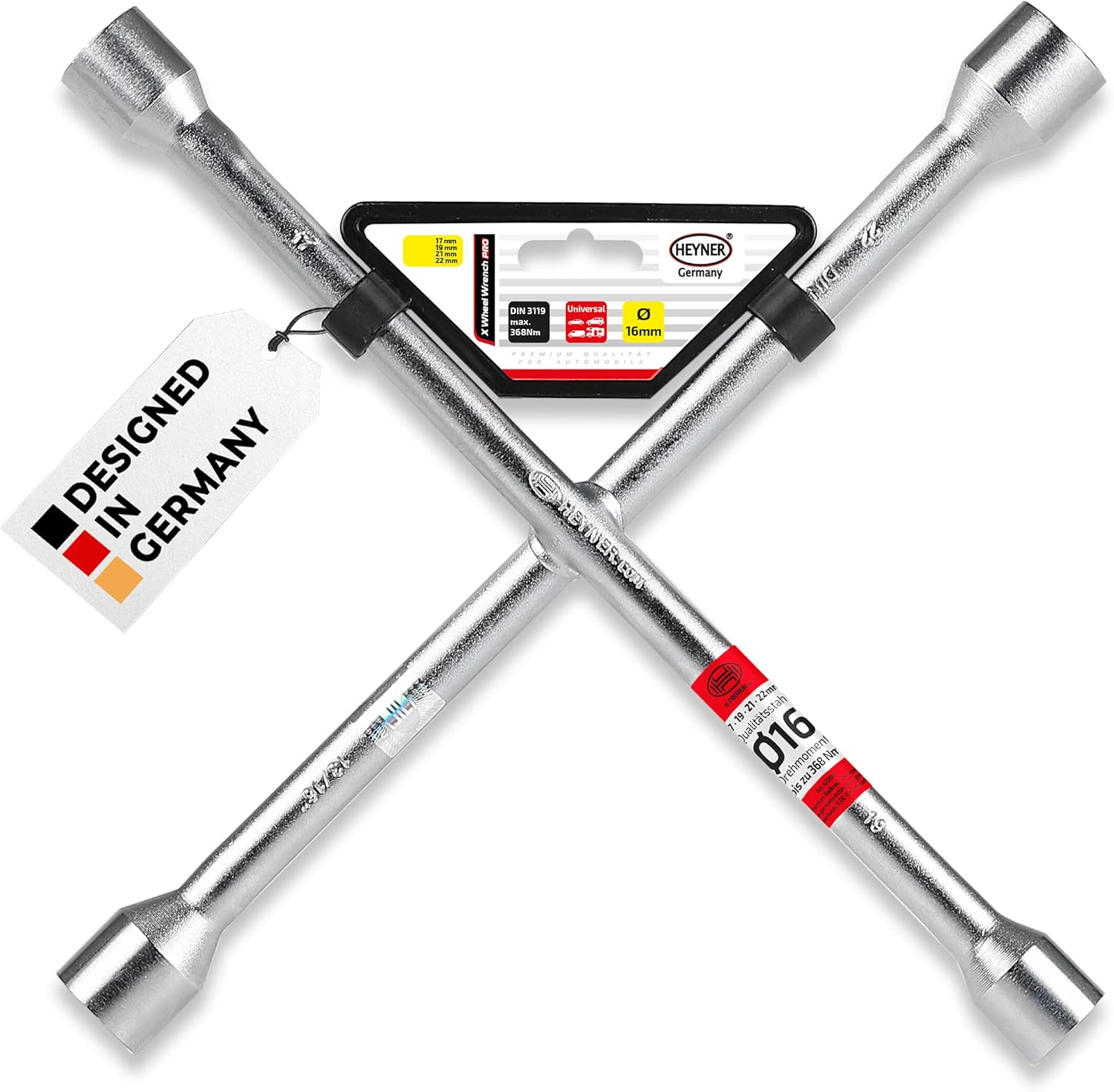 alca Germany Premium Wheel Kreuzschl Wrench, Chrome