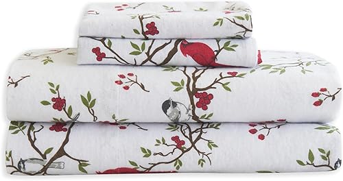 Miniatura 10 de Elegant Comfort Juego de sábanas suaves de franela de 100% algodón turco, 4 piezas, calidad premium, sábana bajera con bolsillo profundo, ultra