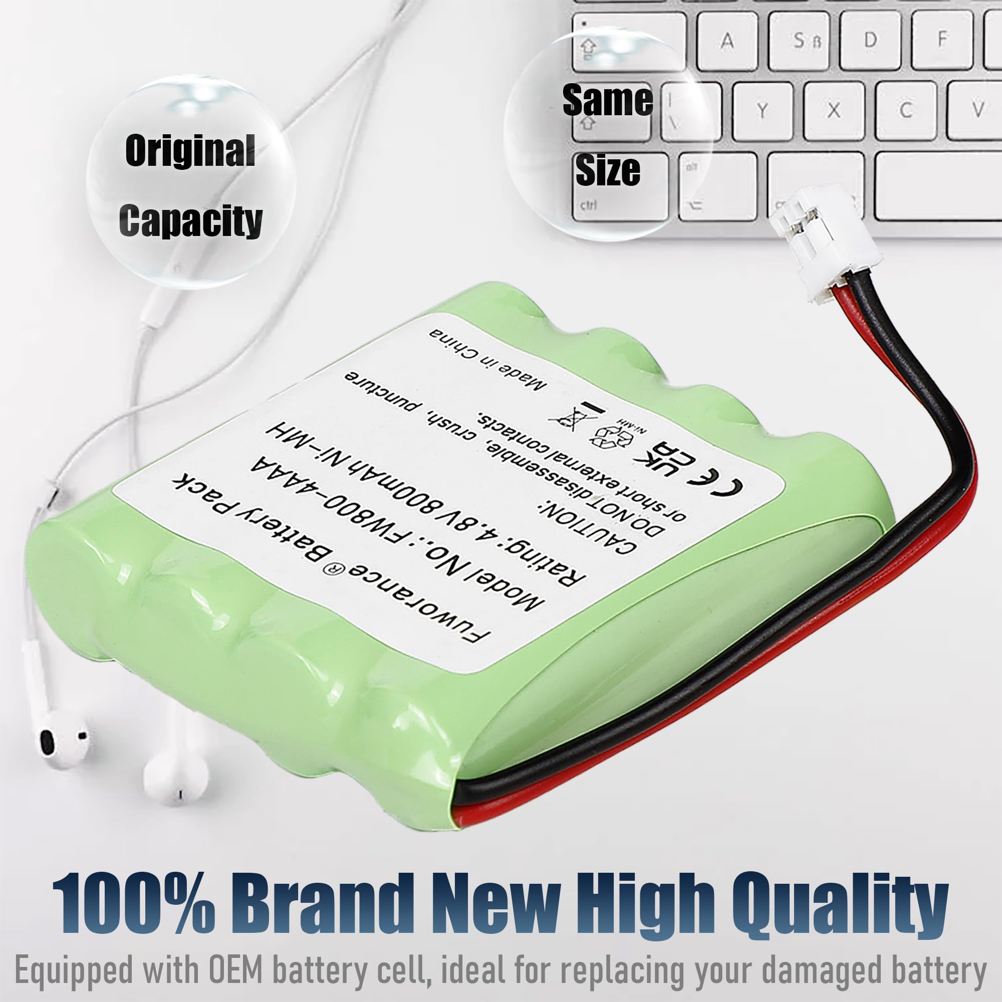 800mAh 4.8V Batterie pour GLOBUS Elite SI/Duo TENS NiMH Electrostimulation | pile