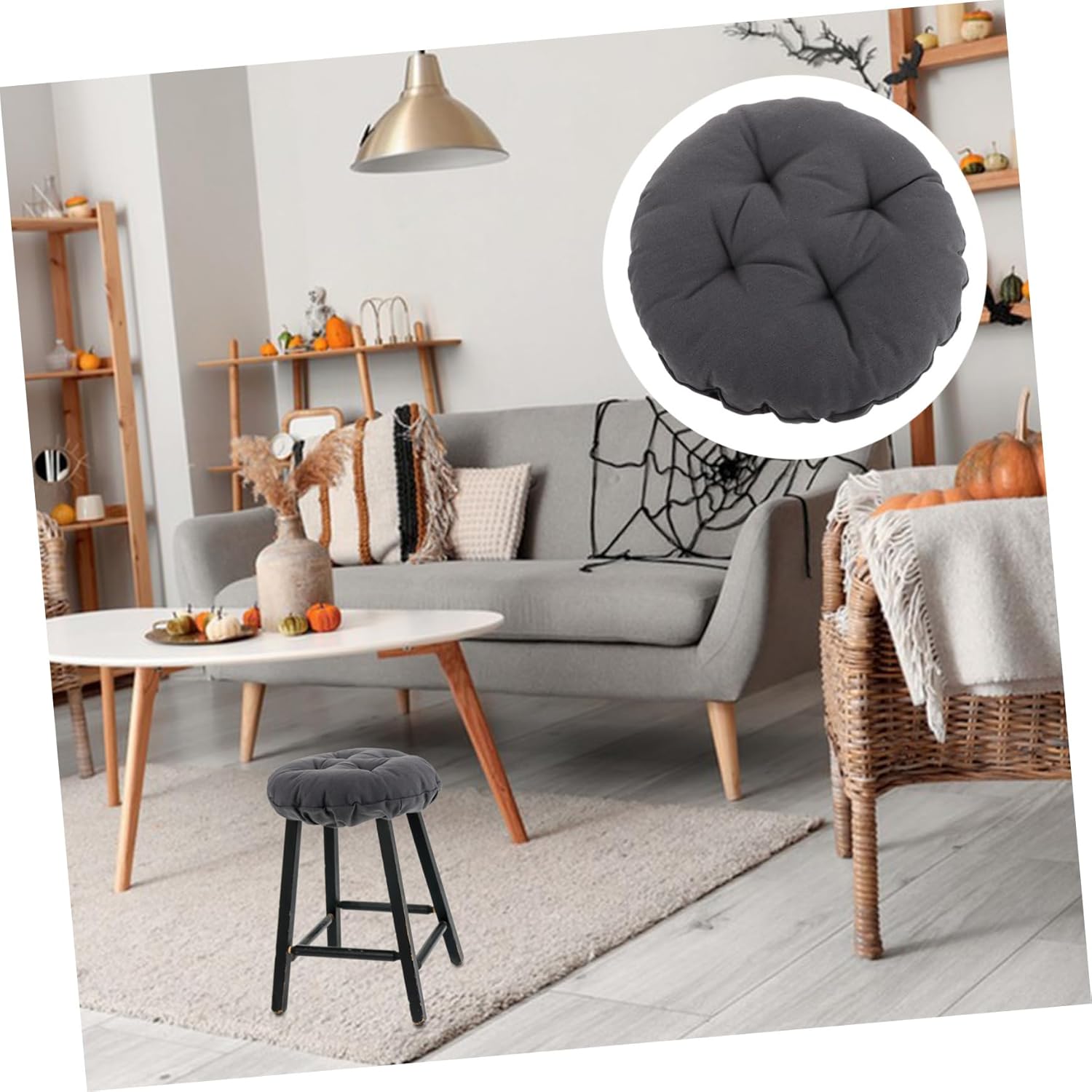 Ciieeo Upgrade Your Barstool Round Seat Covers Soft Washable Fit Enhance Your Home Decor