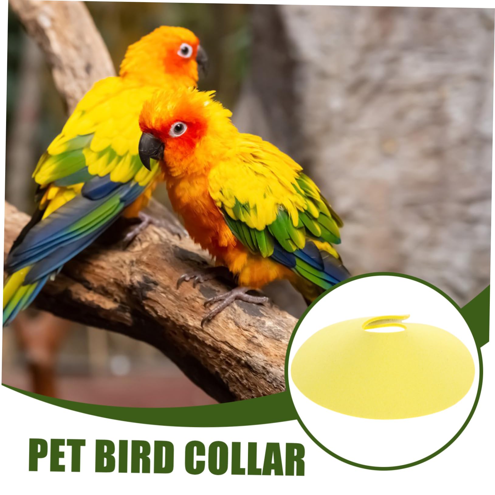 BESPORTBLE Pet Collar Bird Neck Cover Parrot Prevention Soft Felt Bird Recovery Cone