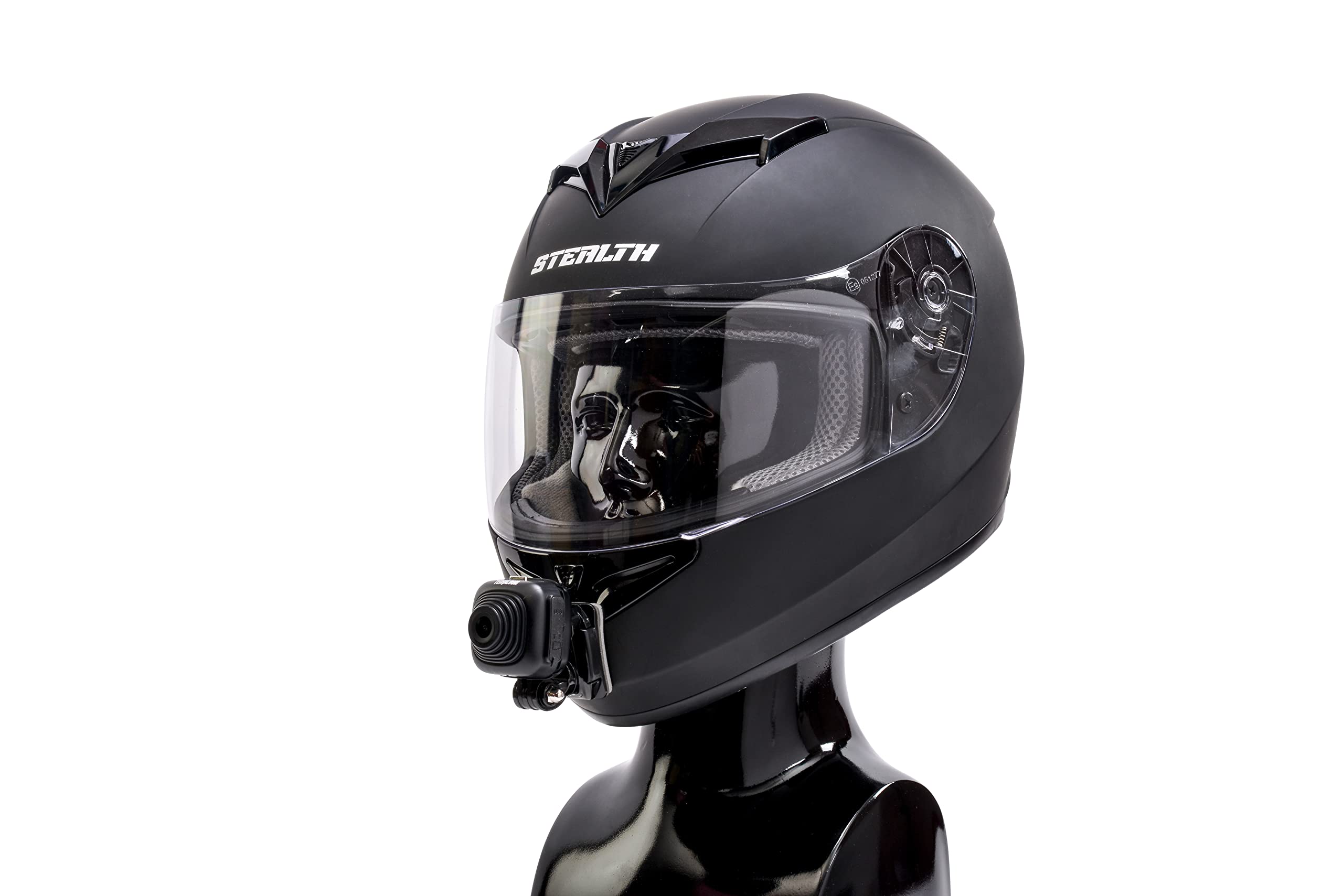 HC-1 2K QHD Motorcycle Helmet Camera - Ultra lightweight Camera for Riding - Compact Head Cameras for Motorbike Riding - Connects to Most Motorcycles using GoPro Style Fittings