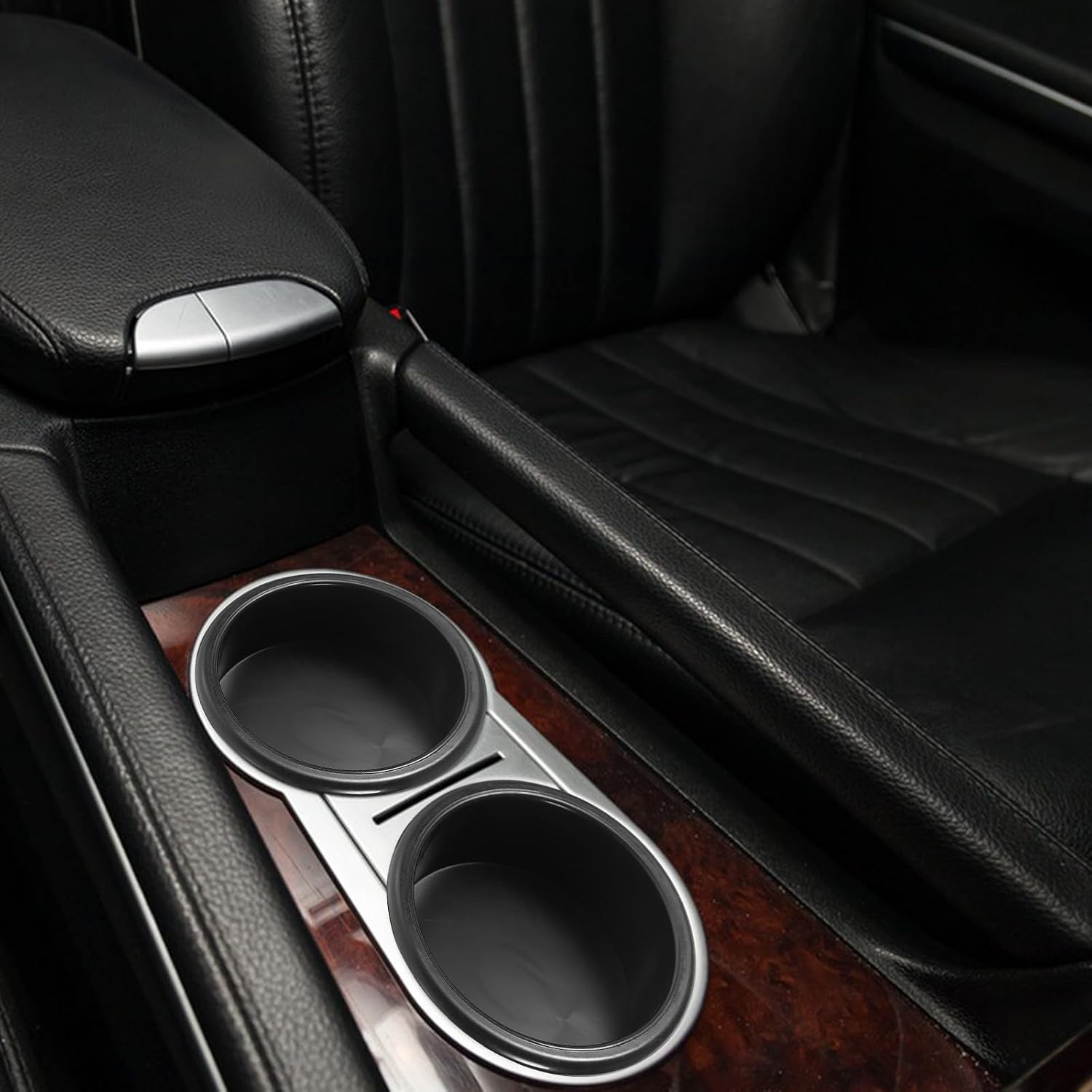 Car Cup Holder Inserts with Slots Plastic Car Cup Holder for Sofa and Rv 2pcs Replacement Accessories for Yachts and Modified Vehicles
