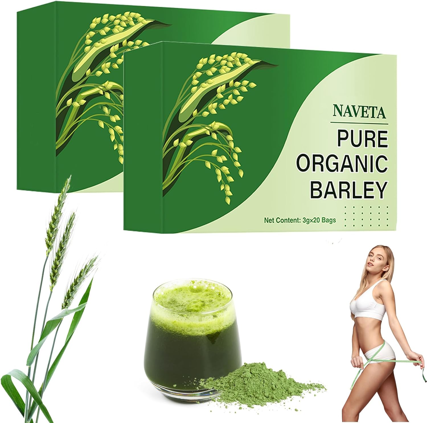Naveta Organic Barley Grass Powder 100 Pure & Organic, Naveta Pure Organic Barley