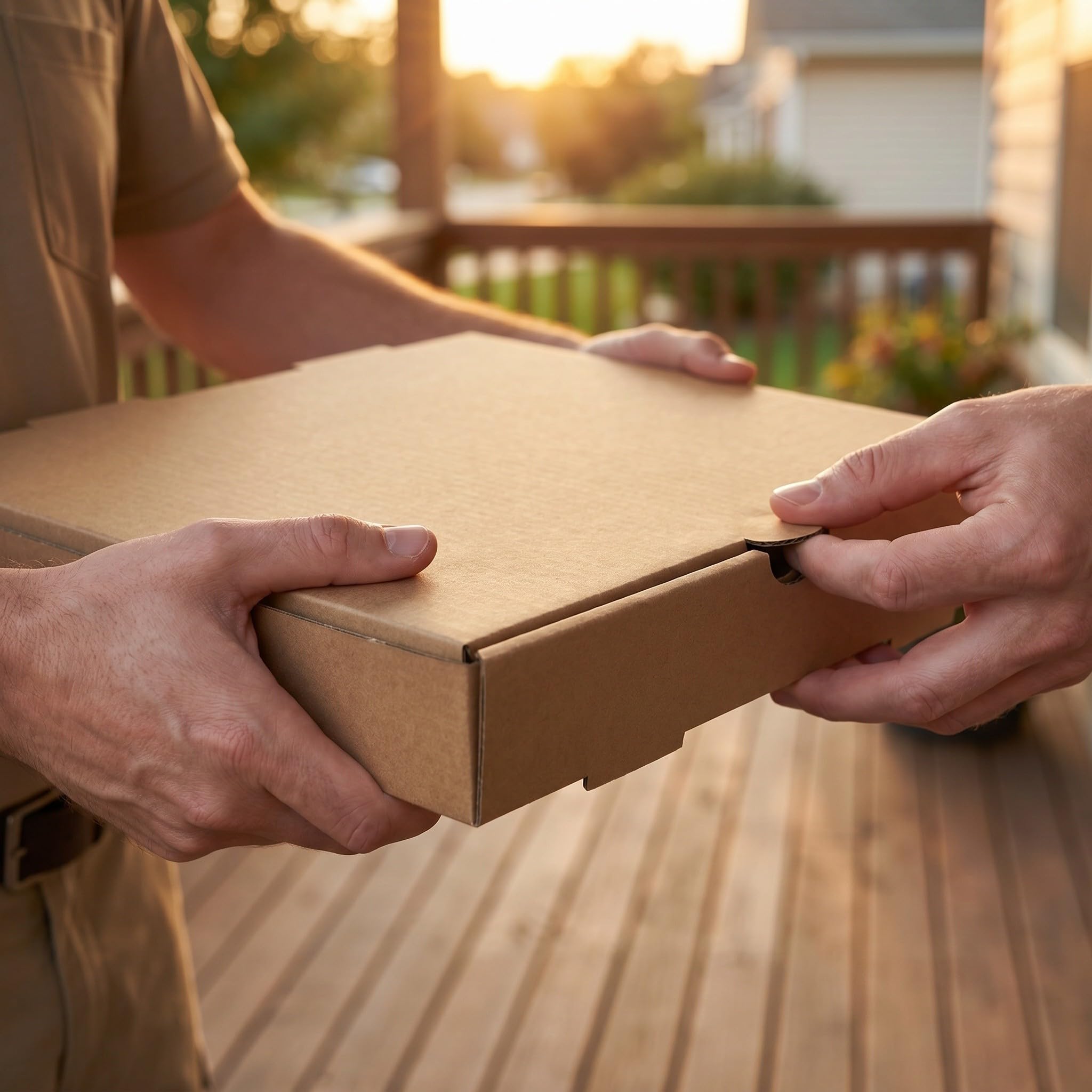 OUNONA 24 cajas de pizza Kraft: Cajas para pizza para llevar - Envases de cartón Kraft marrón de 21,5 cm (8,5") para llevar galletas, pasteles, sobras, restaurantes y pizzerías.