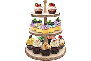 Elegant 3-Tier Woodland Cupcake Stand