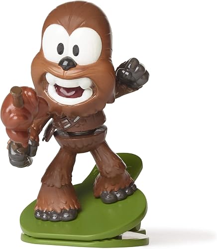 Miniatura 6 de STAR WARS Battle Bobblers Porgs Vs Chewbacca - Figura de acción de batalla recortable, paquete de 2, juguetes para niños a partir de 4 años