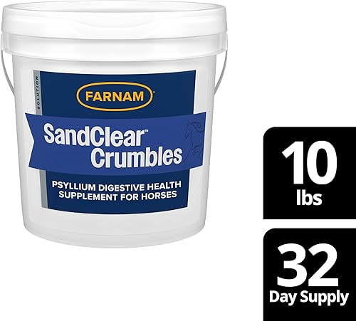 Miniatura 13 de Farnam SandClear Psyllium Crumbles Suplemento para caballos, ayuda a eliminar la arena del colon y apoya la salud digestiva, sabor a manzana/melaza