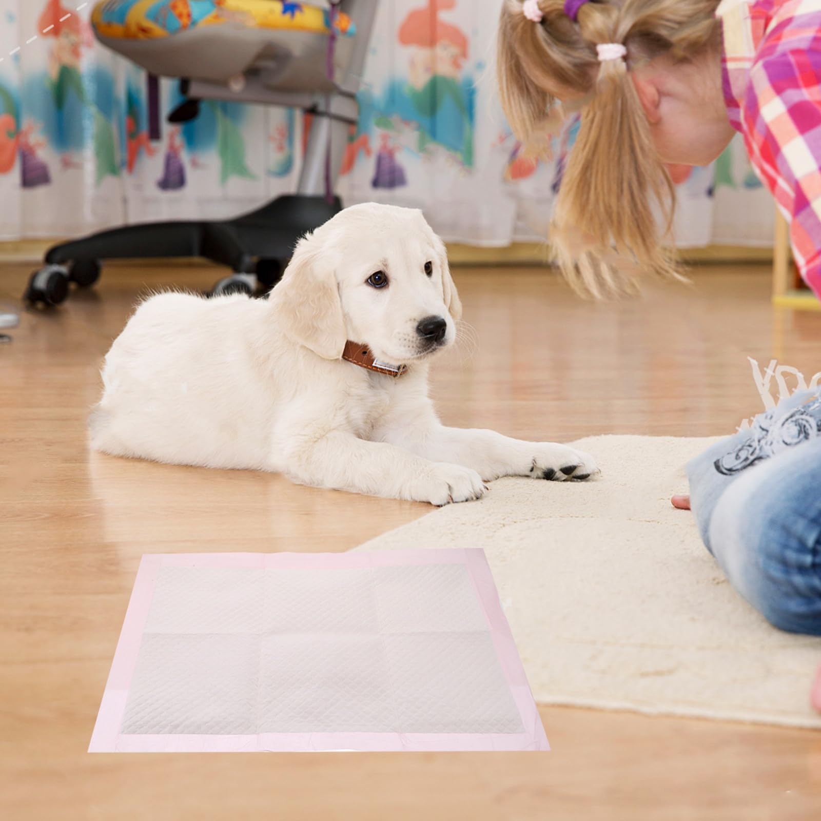 Générique 100 Pièces Tapis D'entraînement pour Animaux Ultra Absorbant | Non Tissé, Léger et Facile à Ranger, pour Chiot et Chien Âgé