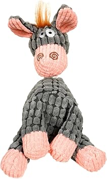Squeaky Plush Dog Toys Pack for Puppy, Durable Stuffed Animal Plush Chew Toys with Squeakers, Cute Soft Dog Toys for Teeth Cleaning, for Small Medium Large Dogs