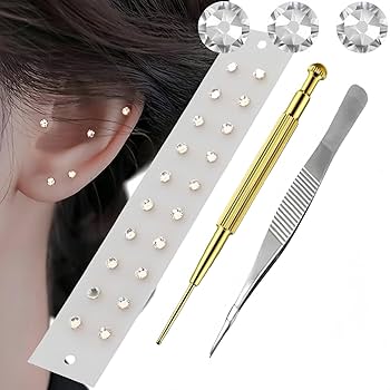 Amazon | 耳つぼジュエリー【新改良】耳ツボシール 耳つぼシール 耳