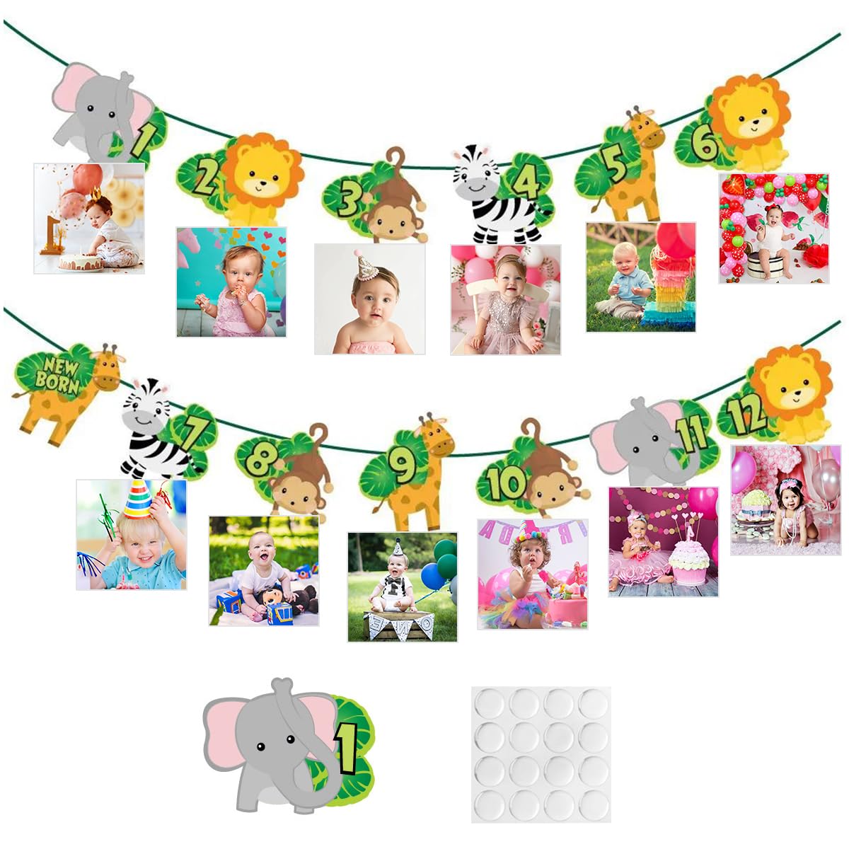 Guirlande Photo Anniversaire Bébé - Déco Fête Baptême Communion