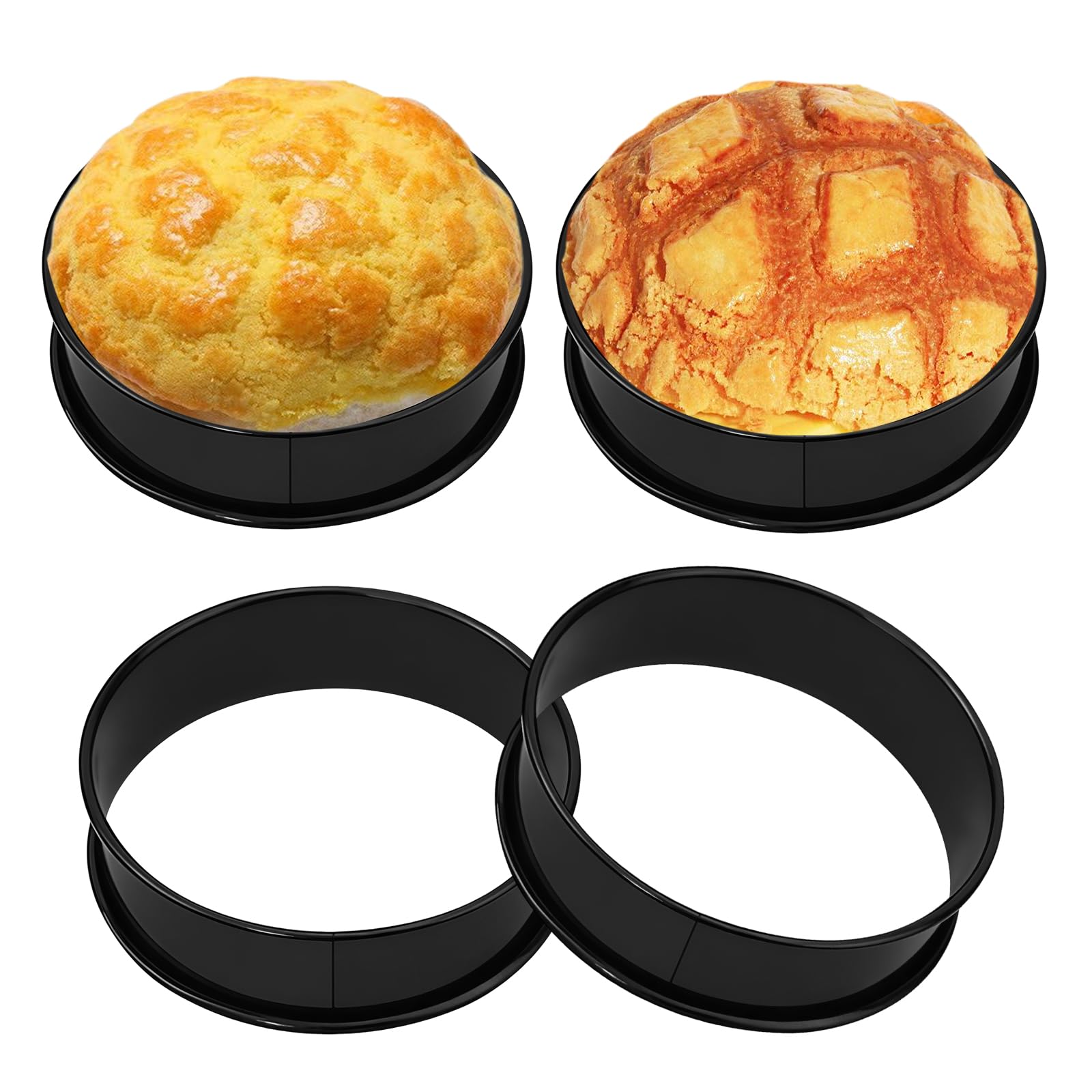 Anillos de huevo de 9,5 cm HARY para preparar panqueques ingleses perfectos en freidora de aire