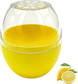 1 Pack Lemon Storage Containers, Lime Saver Fruit Storage Holder Fresh Keeper, Durable Storage Holder for Fridge/Fruit Lovers